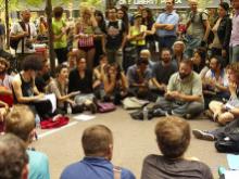 image of consensus assembly in Occupy Wall Street